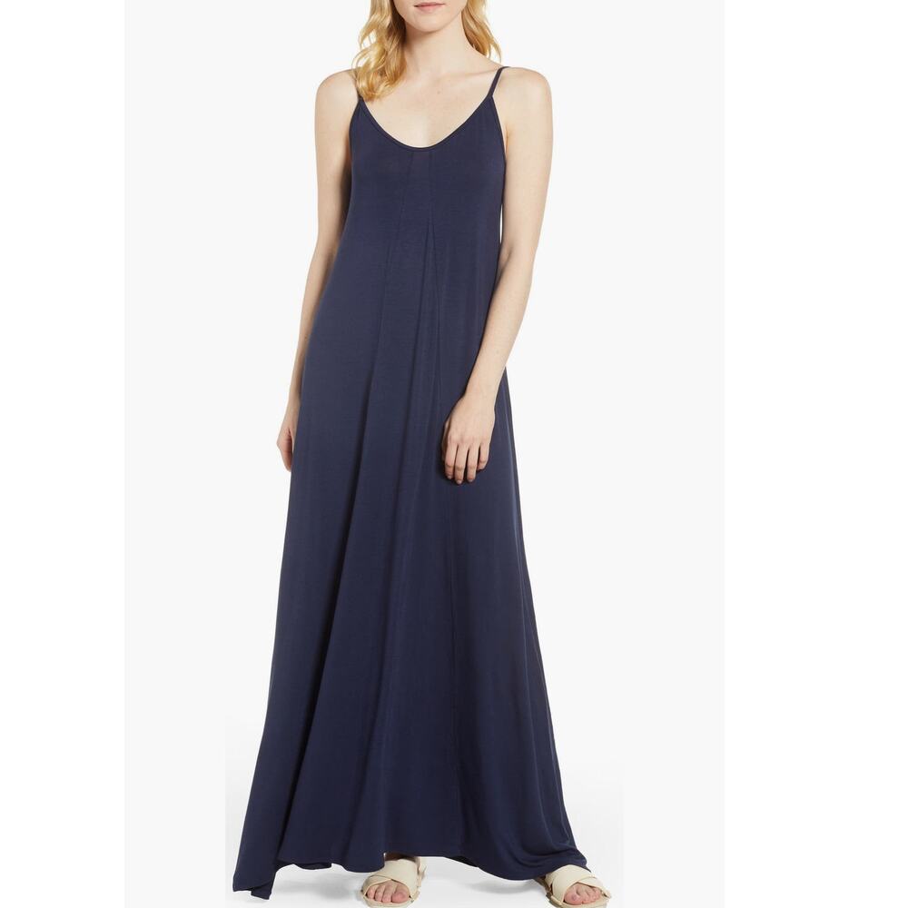 Loveapella - Midnight Blue Maxi Dress -1X